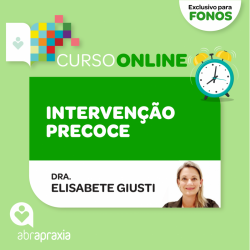 Detalhes do eventos Curso Online Intervenção Precoce na Apraxia de Fala na Infância: como fazer?  - Exclusivo Fonoaudiólogos