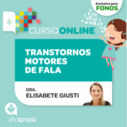 Detalhes do eventos Curso Online Transtornos Motores de Fala - Exclusivo Fonoaudiólogos