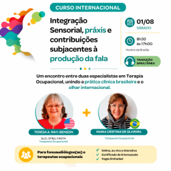 Detalhes do eventos Curso Internacional Integração Sensorial, Práxis e contribuições subjacentes à produção da fala