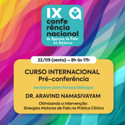 Detalhes do eventos Curso Internacional Pré-Conferência - Exclusivo para Fonoaudiólogos - GRAVAÇÃO
