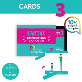 Doe R$ 50,00 e ganhe os CARDS Conectivas & Opostos 