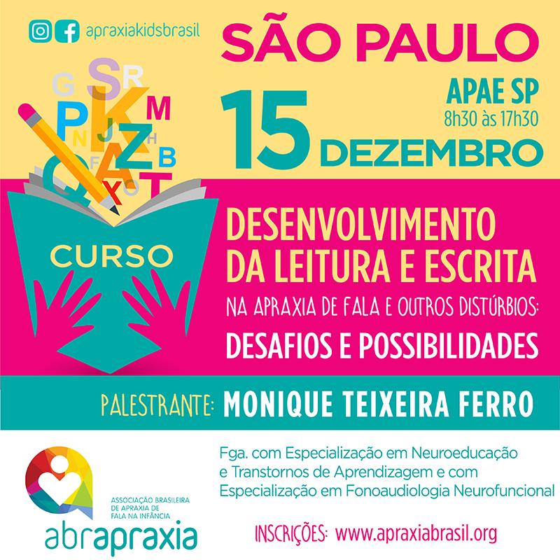 Desenvolvimento da Leitura e Escrita - Desafios e Possibilidades - SÃO PAULO - 15 de Dezembro
