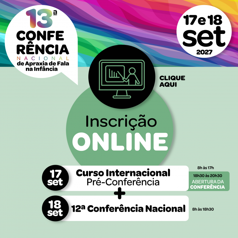 Curso Internacional Pré-Conferência + 13ª Conferência Nacional 2027 - Exclusivo para Fonoaudiólogos - Online